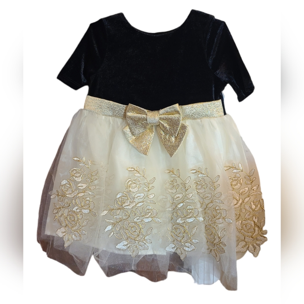 NWT Lilt size 24M black/ivory dress